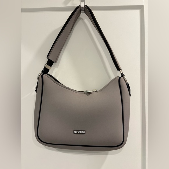 SAVE MY BAG Shoulder Bag - Sleek Taupe Neoprene - Picture 3 of 16